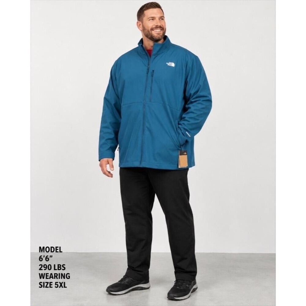 The North Face Apex Bionic 3 Jacket Men 5XL Big Tall Blue WindWall Soft Shell NW